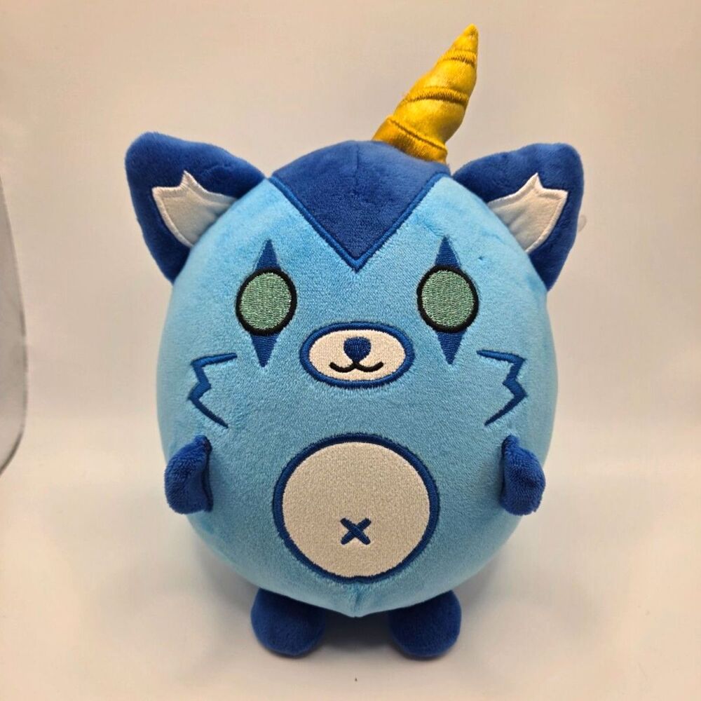 KREW District ItsFunneh Blue Horn Cat Squishy Plush Toy YouTube Merch